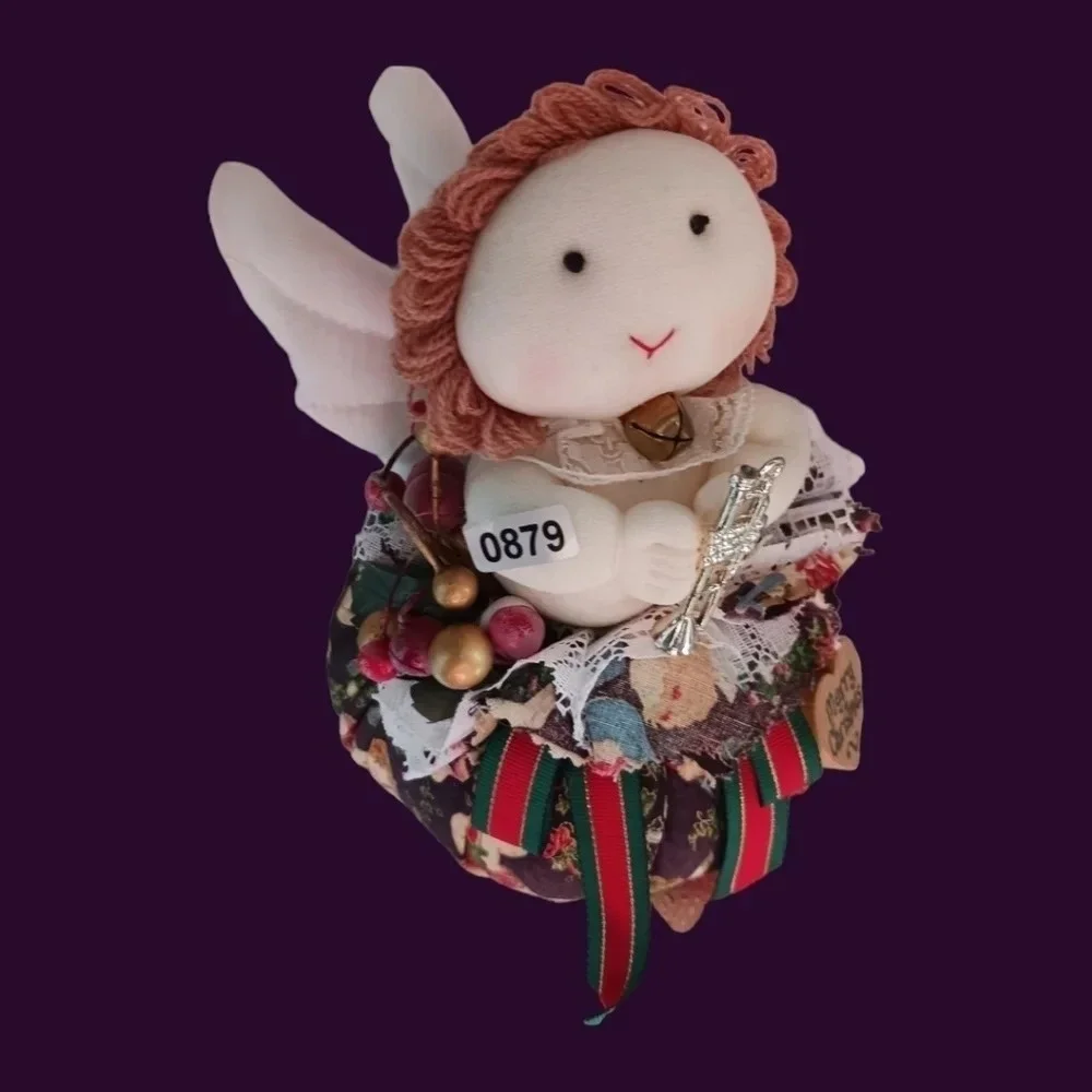 Vtg stuffed little angel